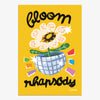 Affiche murale design Pastielle Bloom Rhapsody – affiche moderne et colorée représentant une grande fleur sur fond jaune